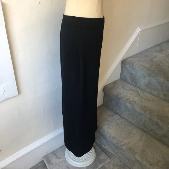 St. John Basics Santana Knit Back Slit Midi Skirt - Picture 4 of 7